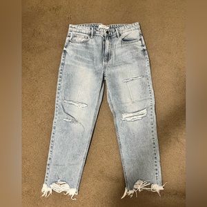 Hidden straight leg jeans